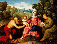 Madonna and Child with Saint Jerome and Saint Francis