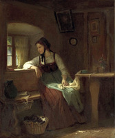 Young Peasant Girl at the Window