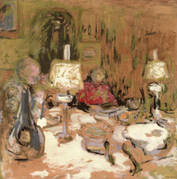 Dinner with Two Lamps, rue de Calais