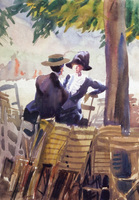 Tête-à-tête, Luxembourg Gardens