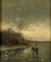 Frozen River Landscape
