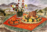 Still Life with Red Carpet