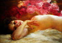 Nude with Roses