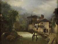 A Mill in a Mountainous Landscape