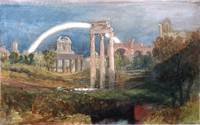 Rome, View of the Forum with a Rainbow