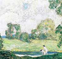 Landcape with Two Bathers