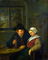 A Peasant Courting an Elderly Woman