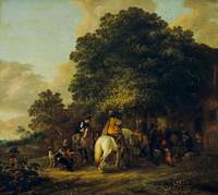 Sportsmen Halting at an Inn