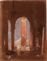 Venice, the Campanile and San Marco, from the Atrio of the Palazzo Reale