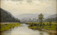 Summer Landscape with River