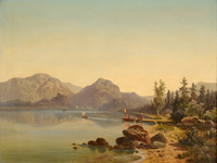 Summer Landscape with Lake