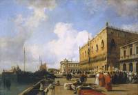 Venice: Ducal Palace with a Religious Procession