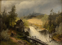 Watermill on the mountain stream