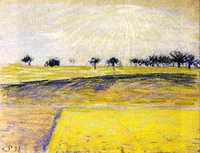 Sunrise over the Fields, Eragny