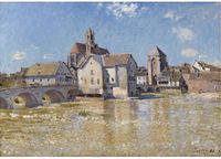Bridge of Moret, April Morning