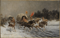 Gold transportation in the taiga