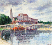 The Bridge over the Yonne and the Cathedral