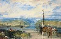 Neuwied and Weise Thurn, with Hoch's Monument on the Rhine, looking towards Andernach