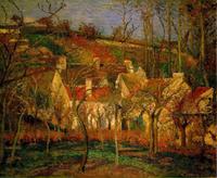 Red Roofs, Corner of a Village, Winter