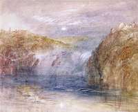 Falls of the Rhine at Schaffhausen, Moonlight