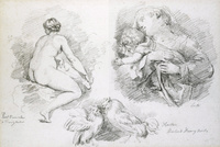 Sheet of Studies after Veronese, Bassano and Lotto