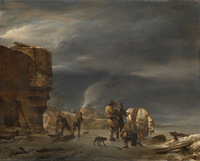 Winter Scene near a City
