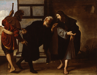 Christ and Two Followers on the Road to Emmaus