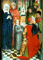 Twelve Year Old Jesus in the Temple (panel from the Twelve Apostles Altarpiece)