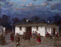 Rural Scene at Twilight