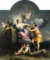 Story of Argus 04, Juno Placing the Eyes of Argus on the Tail of a Peacock
