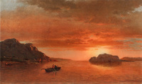 Men Fishing in a Cove, Labrador