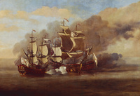 An English Indiaman Attacked by Three Spanish Privateers