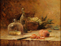 Fruit still life cheese