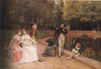 Napoleon Bonaparte with His Family at the Austrian Royal Court in Vienna