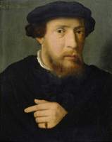 Portrait of a Man in Black with an Emerald Ring