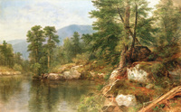 Woods by a River