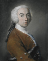 Portrait of a gentleman, half length, his hat beneath his arm