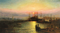 East River Scene, Brooklyn, N.Y.