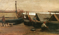 Men at Boat Dock