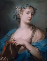 Portrait of a Woman Wearing a Laurel Wreath