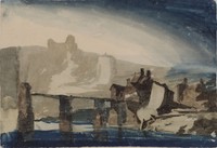 Study of Chepstow Castle (verso)