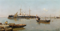 View of the Port of Málaga