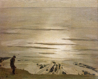 Cliff Top: Rottingdean by Moonlight