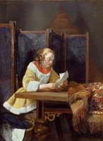 A Lady Reading a Letter
