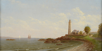 Lighthouse at the entrance of Thames River