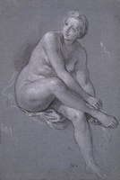 Nymph Washing her Foot