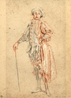 Study of a Standing Actor, in the Costume of Mezzetin
