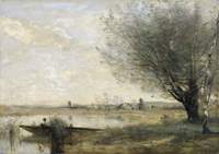 Fishermen Moored at a Bank