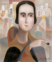 Young Woman with a Pipe (Andrée Vaurabourg)