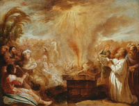 The Sacrifice of Elijah Before the Priests of Baal